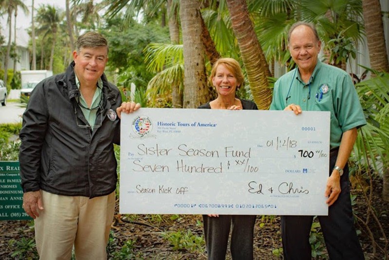 Historic Tours of America Donates To Sister Season Fund To Aid In Hurricane Irma Relief