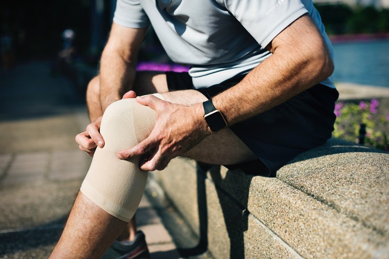Treatment for chronic knee pain often starts with medications.
