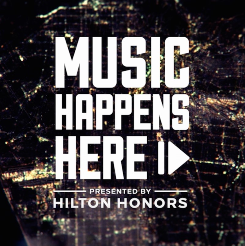 Music Happens Here Launches on Spotify in Partnership with Live Nation, Presented by Hilton Honors