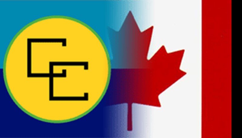 Caricom and Canadian flag joined. 