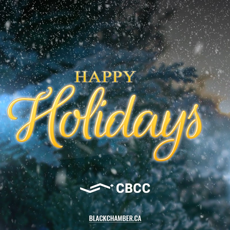 Canadian Black Chamber of Commerce Christmas Poster 