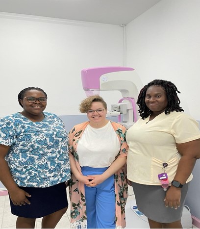 Mammogram training on Montserrat 