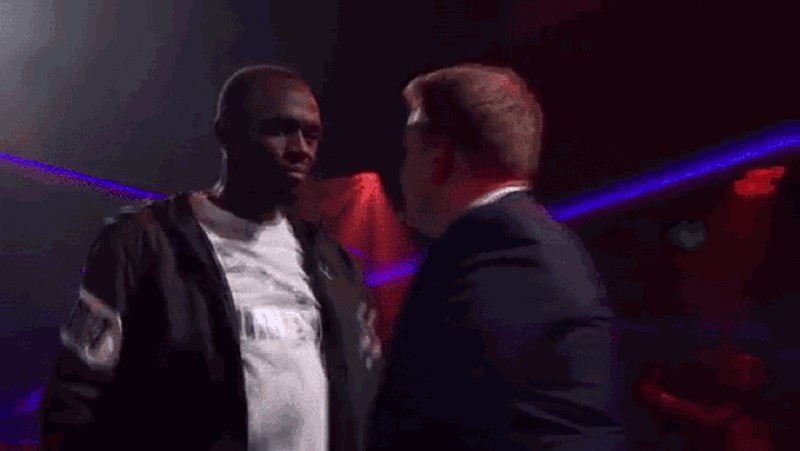 Olympic Champion Usain Bolt and Late Show Host James Corden Trade Insults In Rap Battle