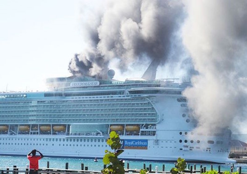 Cruise Ship Fire From Vessel Docked in Jamaica Contained By Own Equipment