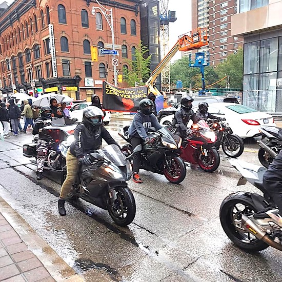 Bikers at Peace March Toronto