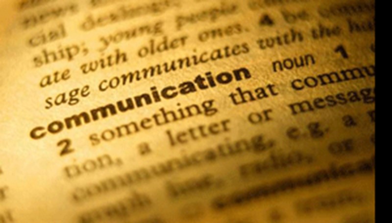 The word communication in the dictionary 