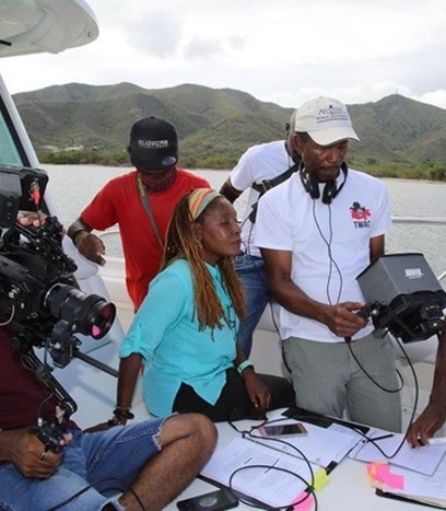 The HaMa Films team shoots Deep Blue on location in Antigua 