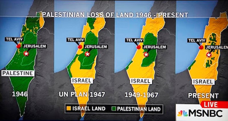 Fact Check: MSNBC's Palestinian Loss of Land Map