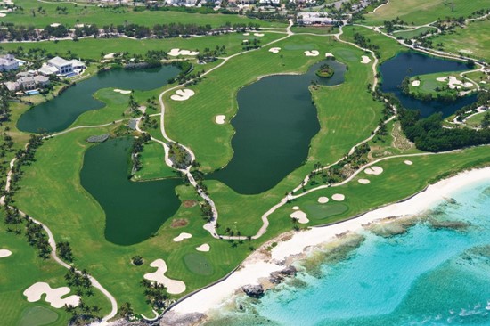 beautiful golf course in The Bahamas