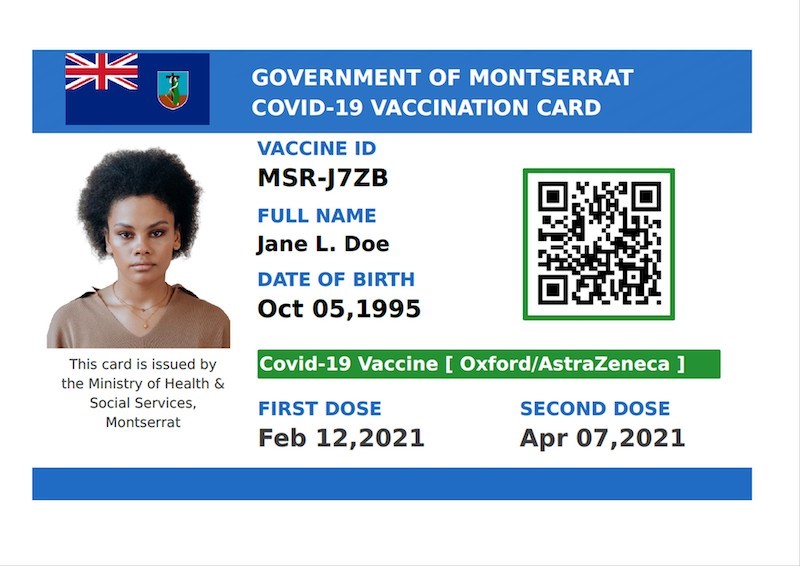 Demo Digital vaccination car for Montserrat 