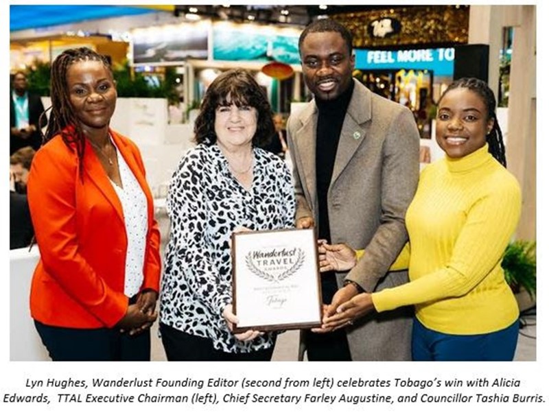 Tobago receives desirable island award