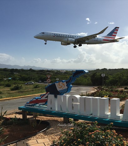 American Airlines arriving in Anguilla