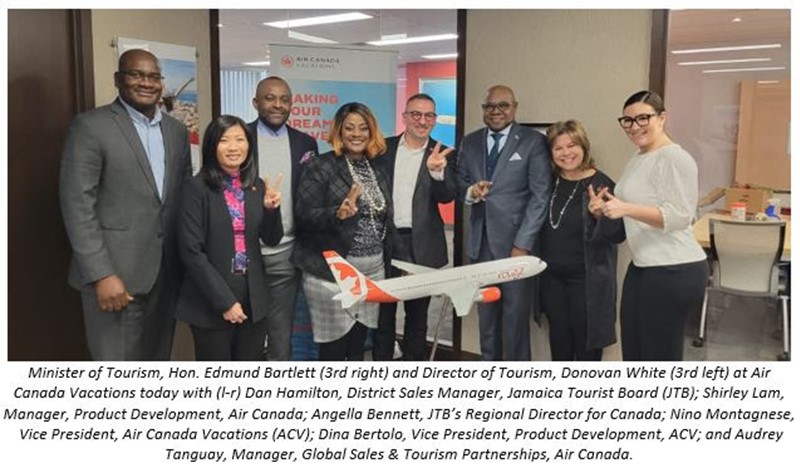 Jamaica's Tourism Minister Bartlett in Canada 