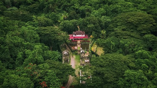 Aerial view of Habitation Céron, Martinique courtesy of Valentin Pacaut