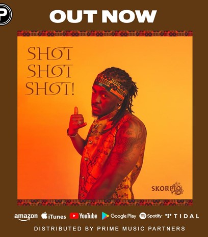 Cover of SHOT SHOT SHOT by afro-dancehall artiste SKORPIO