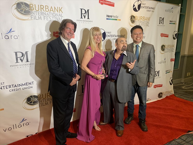 Burbank International Film Festival winners cast on the red carpet