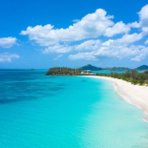 A sandy beach in Antigua and Barbuda