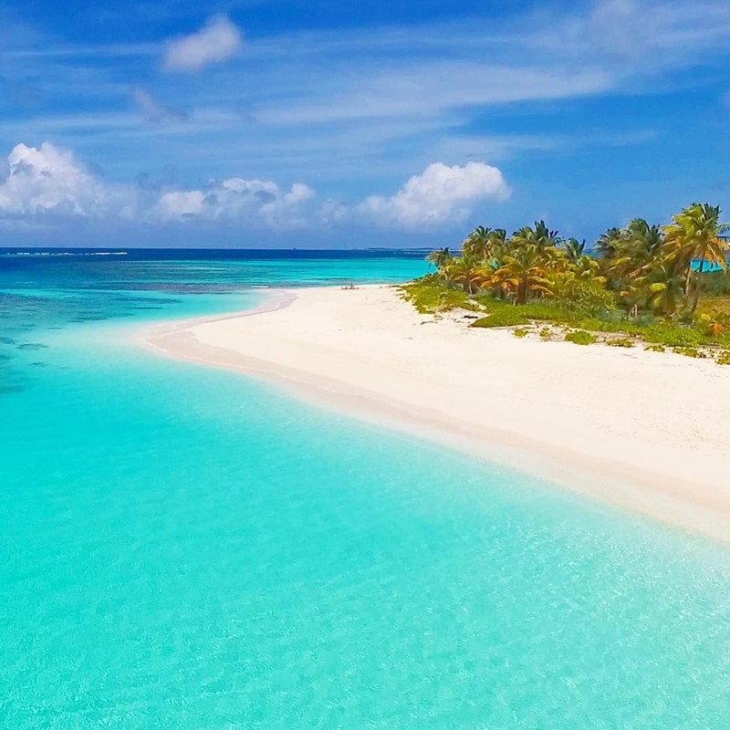 White sand beach in Anguilla