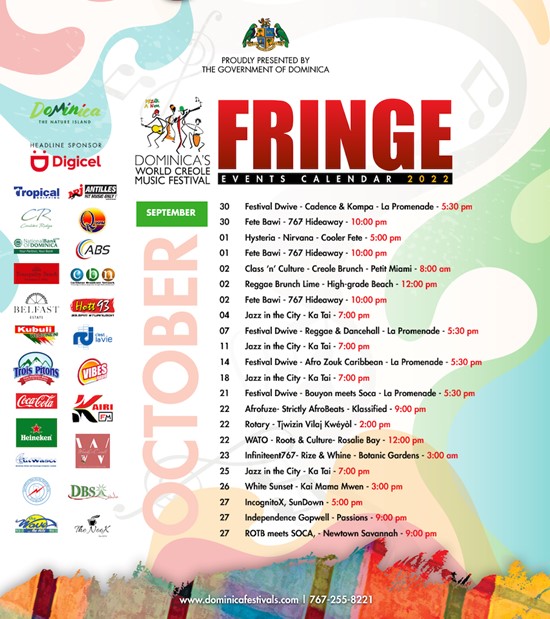 Fringe Events for World Creole Music Festival 2022