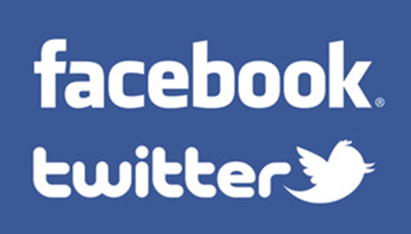 social media, Facebook and twitter 