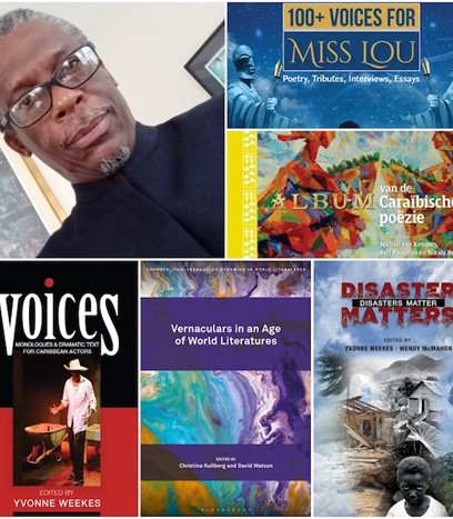 Caribbean writer Lasana Sekou published books collage
