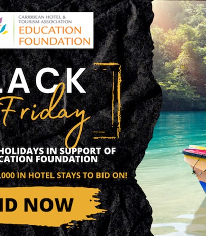 Caribbean dream holidays are now available in the first Caribbean Black Friday Travel Auction, which will benefit the Education Foundation of the Caribbean Hotel and Tourism Association (CHTAEF).
