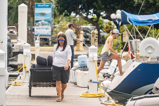 The docks at Nanny Cay are filling up as boats arrive and crews busy ahead of the BVISR © Alex Turnbull/Tidal Pulse